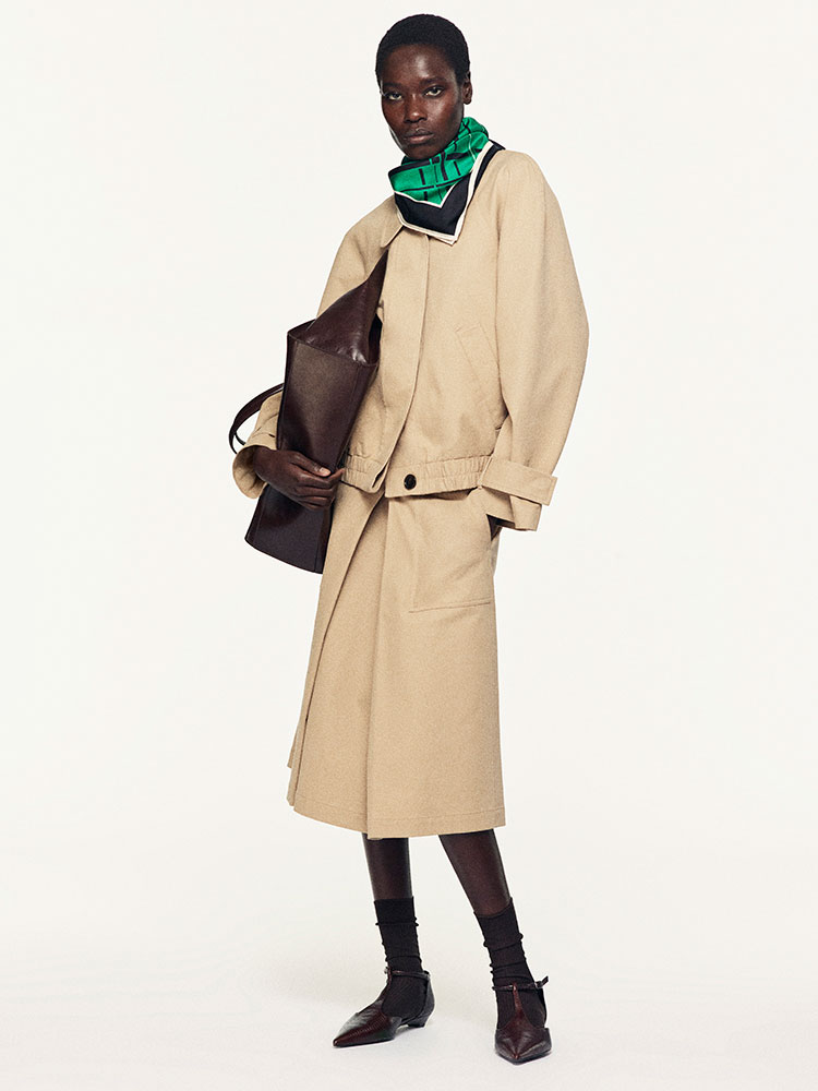 ラウンドコットン ブルゾンジャケット